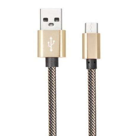 Cable USB tipo C de nailon trenzado, 1 metro, para transferencia de datos y carga rápida a 2,1 A
