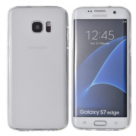Protección delantera y trasera de TPU transparente para Samsung Galaxy S7 Edge