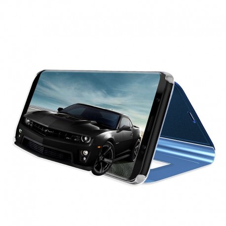 Funda con espejo retrovisor transparente para Samsung Galaxy A8 Plus 2018