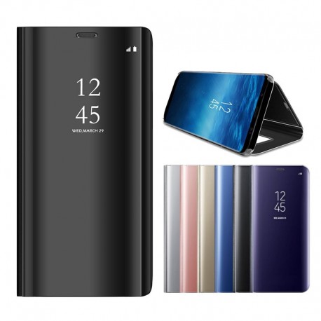 Funda con espejo retrovisor transparente para Samsung Galaxy A8 Plus 2018