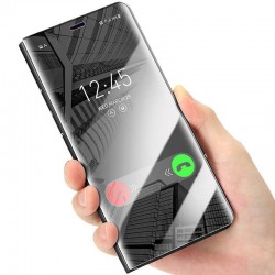 Funda con espejo retrovisor transparente para Samsung Galaxy A8 Plus 2018