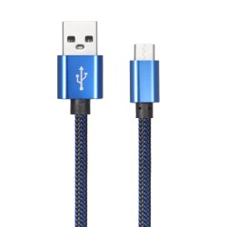 Cable USB Type-C de nylon trenzado de 2,1 A de transferencia y carga r&aacute;pida