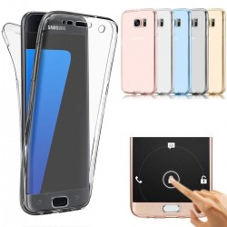 Funda de silicona totalmente transparente para Samsung Galaxy A3/A5/A7 Versión 2017