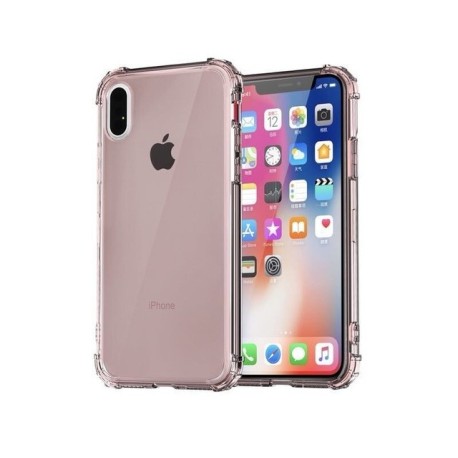 Étui pour iphone de téléphone en Silicone Transparent antichoc 11 X XS XR XS Max 8 7 6 6S Plus couverture arrière de protection 
