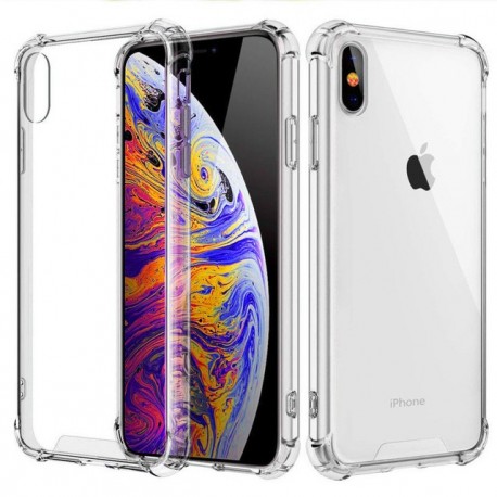 Funda de silicona transparente y resistente a los golpes para iPhone 11, XS, XR, XS Max, 8, 7, 6 y 6S Plus; cubierta trasera pro