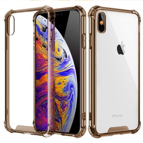 Étui pour iphone de téléphone en Silicone Transparent antichoc 11 X XS XR XS Max 8 7 6 6S Plus couverture arrière de protection 