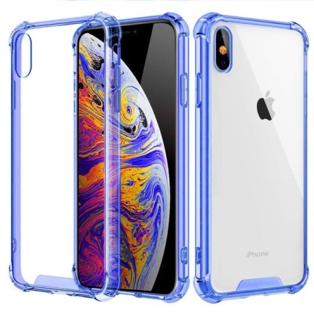 Étui pour iphone de téléphone en Silicone Transparent antichoc 11 X XS XR XS Max 8 7 6 6S Plus couverture arrière de protection 