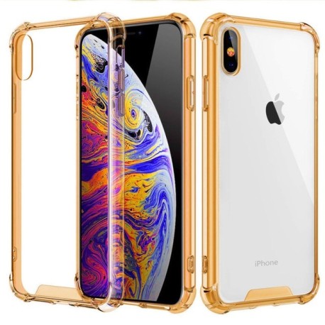 Étui pour iphone de téléphone en Silicone Transparent antichoc 11 X XS XR XS Max 8 7 6 6S Plus couverture arrière de protection 