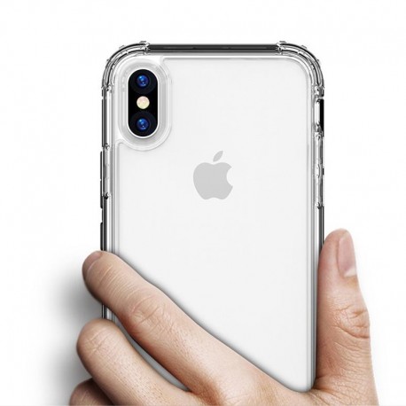 Funda de silicona transparente y resistente a los golpes para iPhone 11, XS, XR, XS Max, 8, 7, 6 y 6S Plus; cubierta trasera pro