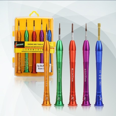 Kit d'outils Jeu de tournevis 5 en 1 pour téléphone Mobile iPhone