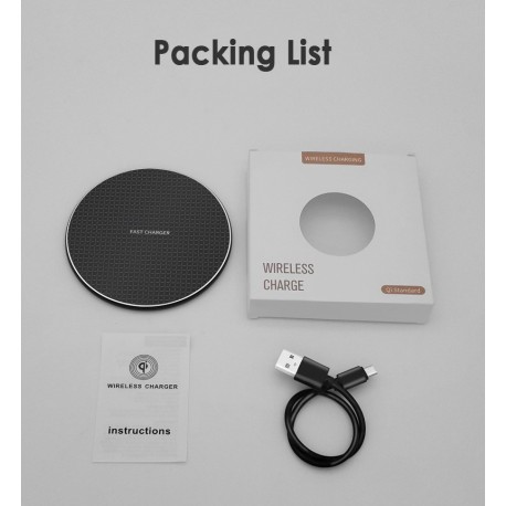 Cargador inalámbrico para iPhone, Samsung, Xiaomi y Huawei 