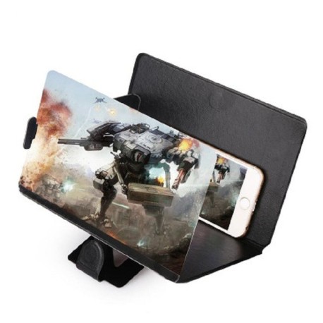 Soporte universal plegable con lupa para la pantalla del móvil 