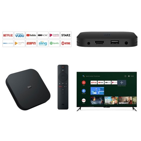 Xiaomi mi TV Box S 4K HDR con Android 8.1, 2 GB, 8 GB, Wi-Fi y Bluetooth. Versión internacional original