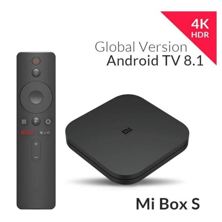 Xiaomi mi TV Box S 4K HDR con Android 8.1, 2 GB, 8 GB, Wi-Fi y Bluetooth. Versión internacional original
