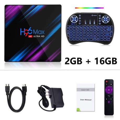 LEMFO h96 max, dispositivo de televisión inteligente con Android 9.0 y asistente de voz