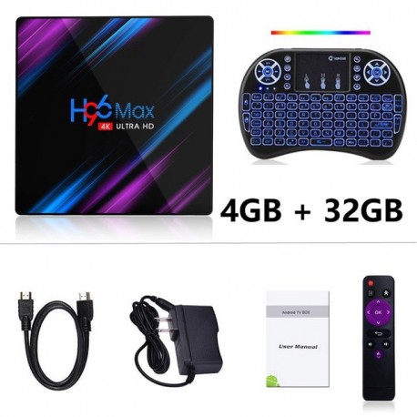 LEMFO h96 max, dispositivo de televisión inteligente con Android 9.0 y asistente de voz