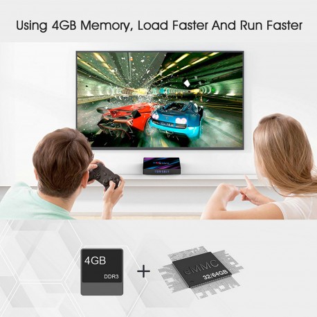 LEMFO h96 max, dispositivo de televisión inteligente con Android 9.0 y asistente de voz