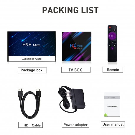 LEMFO h96 max, dispositivo de televisión inteligente con Android 9.0 y asistente de voz