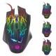 Souris de jeu filaire 6 boutons 2400 dpi à led pour gamers