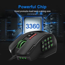  Rat&oacute;n gamer barato Rocketek 16400dpi 19 botones programables