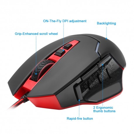 Cheap Redragon M907 INSPIRIT 14400 DPI