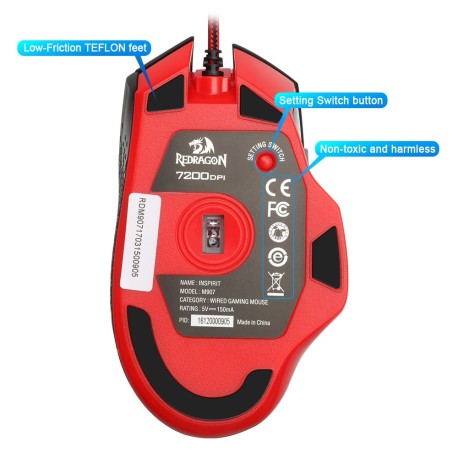 Redragon M907 INSPIRIT 14400 DPI pas cher