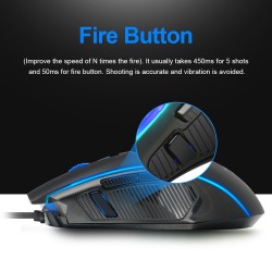 Redragon Rat&oacute;n para juegos con cable USB Ranger M910 RGB 