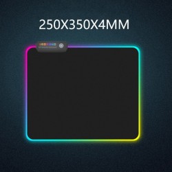 Alfombrilla para ratón para gamers RGB extragrande, edición 2020, con conexión USB y retroiluminación 