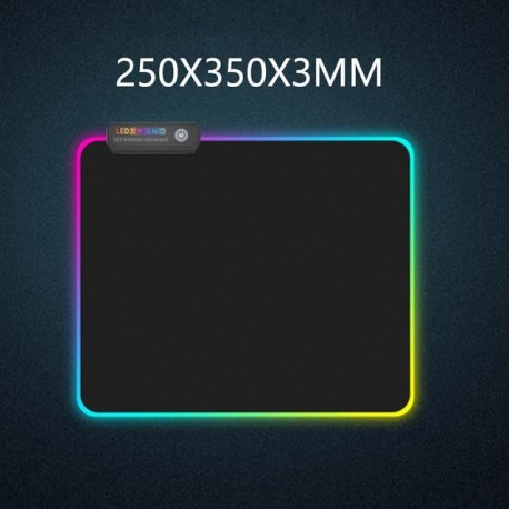 Alfombrilla para ratón para gamers RGB extragrande, edición 2020, con conexión USB y retroiluminación 