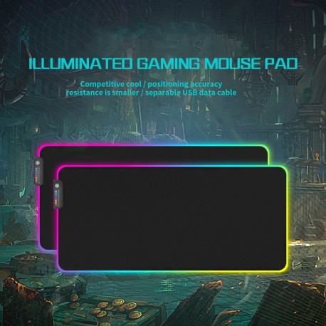 Tapis de souris gamers RGB Extra Large édition 2020 USB Rétroéclairé 