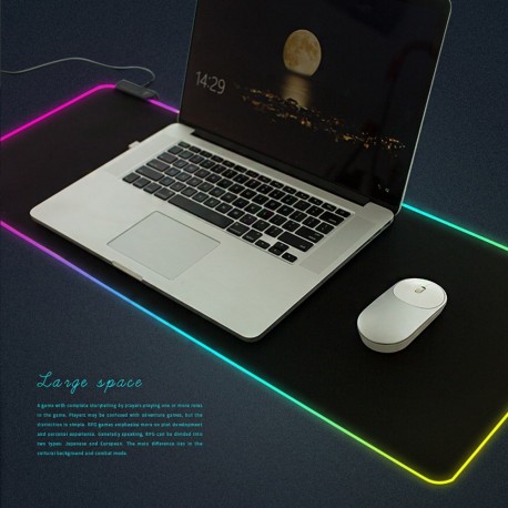 Tapis de souris gamers RGB Extra Large édition 2020 USB Rétroéclairé 