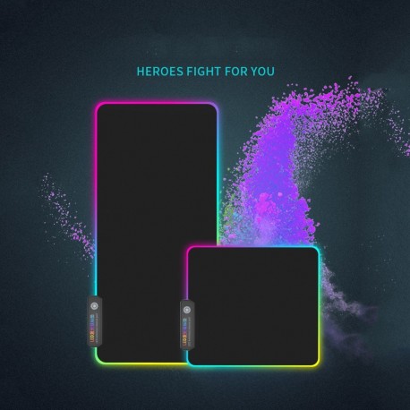 Tapis de souris gamers RGB Extra Large édition 2020 USB Rétroéclairé 