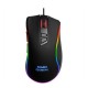 Souris de jeu gamers Mars Gaming MM218 10000 dpi noir lumineuse