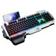 Clavier de gamer lumineux k900 Éclairage LED Rgb filaire silencieux, étanche avec son support de téléphone