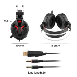  auriculares para jugadores Redragon H112 