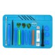 Kit de alfombrillas + herramientas de reparación de teléfonos con estas herramientas de desmontaje