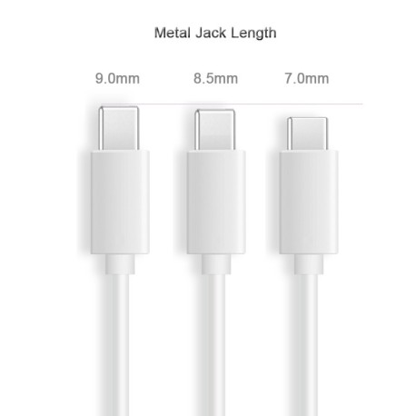 Cable con conector largo « Blackview » original para BV9600PRO, BV9500 y BV8000Pro, tipo C