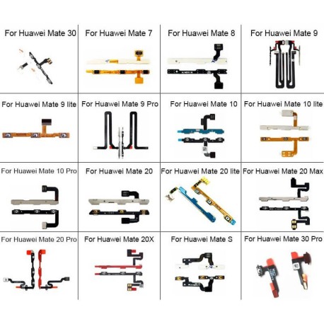 Nappe Power & Volume Huawei Mate 30 Pro, Mate 30 Lite, Mate 20, Mate 20x, Mate 20 Pro, Mate 10, Mate 9...