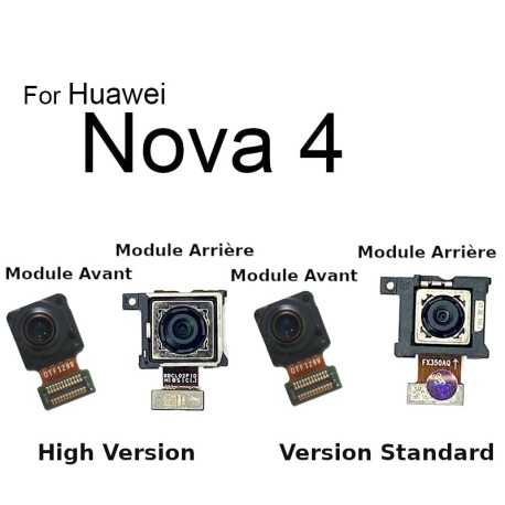 Remplacer Caméra Huawei Nova 5, Nova 4, Nova 4i, Nova 4e, Nova 3, Nova 3i, Nova 3e