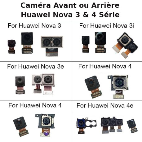 Remplacer Caméra Huawei Nova 5, Nova 4, Nova 4i, Nova 4e, Nova 3, Nova 3i, Nova 3e