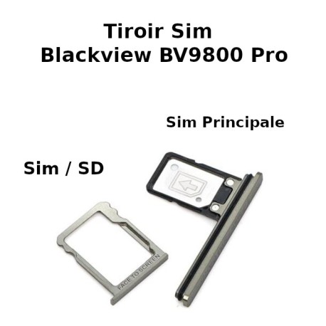 Tiroir Sim Blackview / Sim Tray Blackview BV9900 BV9800 BV9600 BV9100 A80 BV6100 BV5500 BV5800 BV9000