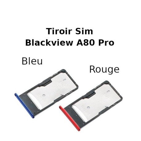 Tiroir Sim Blackview / Sim Tray Blackview BV9900 BV9800 BV9600 BV9100 A80 BV6100 BV5500 BV5800 BV9000