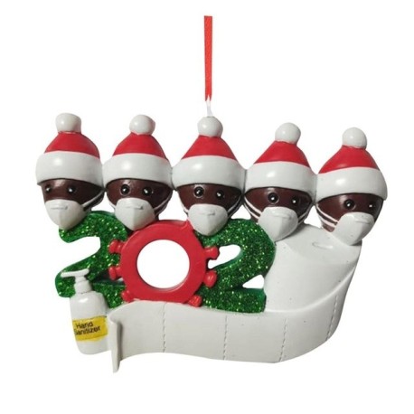 Décoration de père Noël suspendus anti covid 19