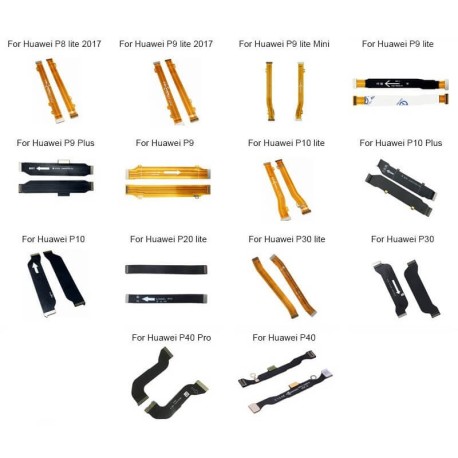 Mainboard Motherboard Flex Cable For Huawei P8 P9 P10 P20 P30 P40 Pro Mini Lite Plus 2017 Main Board LCD Flex Ribbon Repair