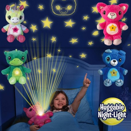 Nueva  peluche de unicornio, dinosaurio y osito con estrella brillante