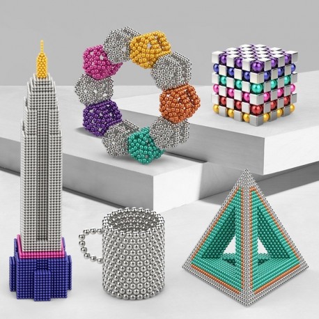 bolas magnéticas de neodimio de varios colores, juguetes de construcción