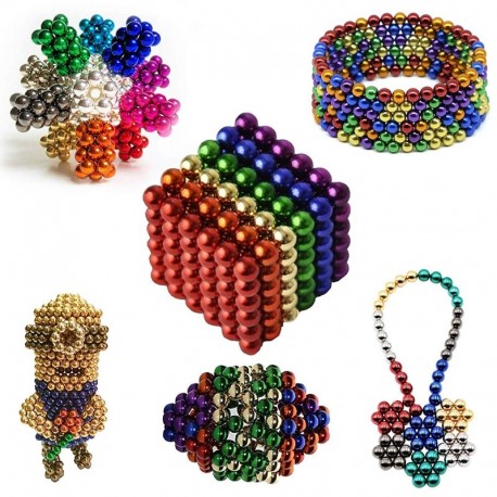 bolas magnéticas de neodimio de varios colores, juguetes de construcción