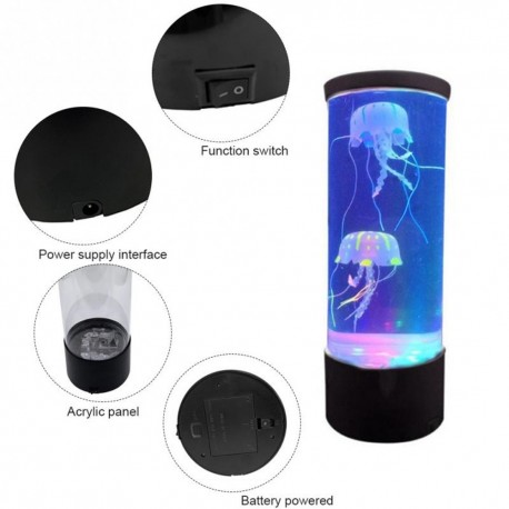 Lámpara «Medusa» de silicona mágica con varios LED multicolores