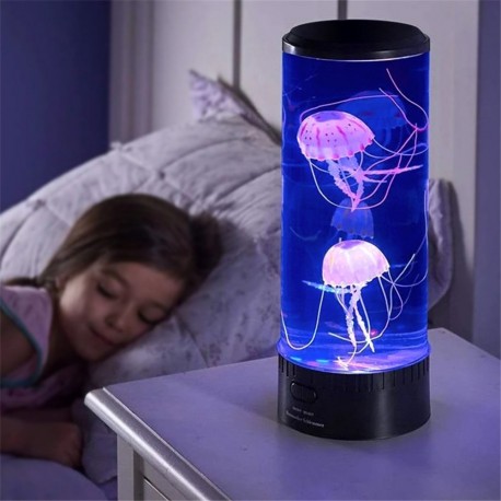 Lámpara «Medusa» de silicona mágica con varios LED multicolores