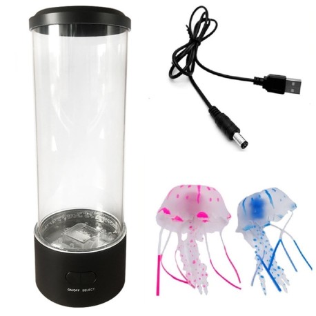 lampe meduse silicone magique de plusieurs led multicolors